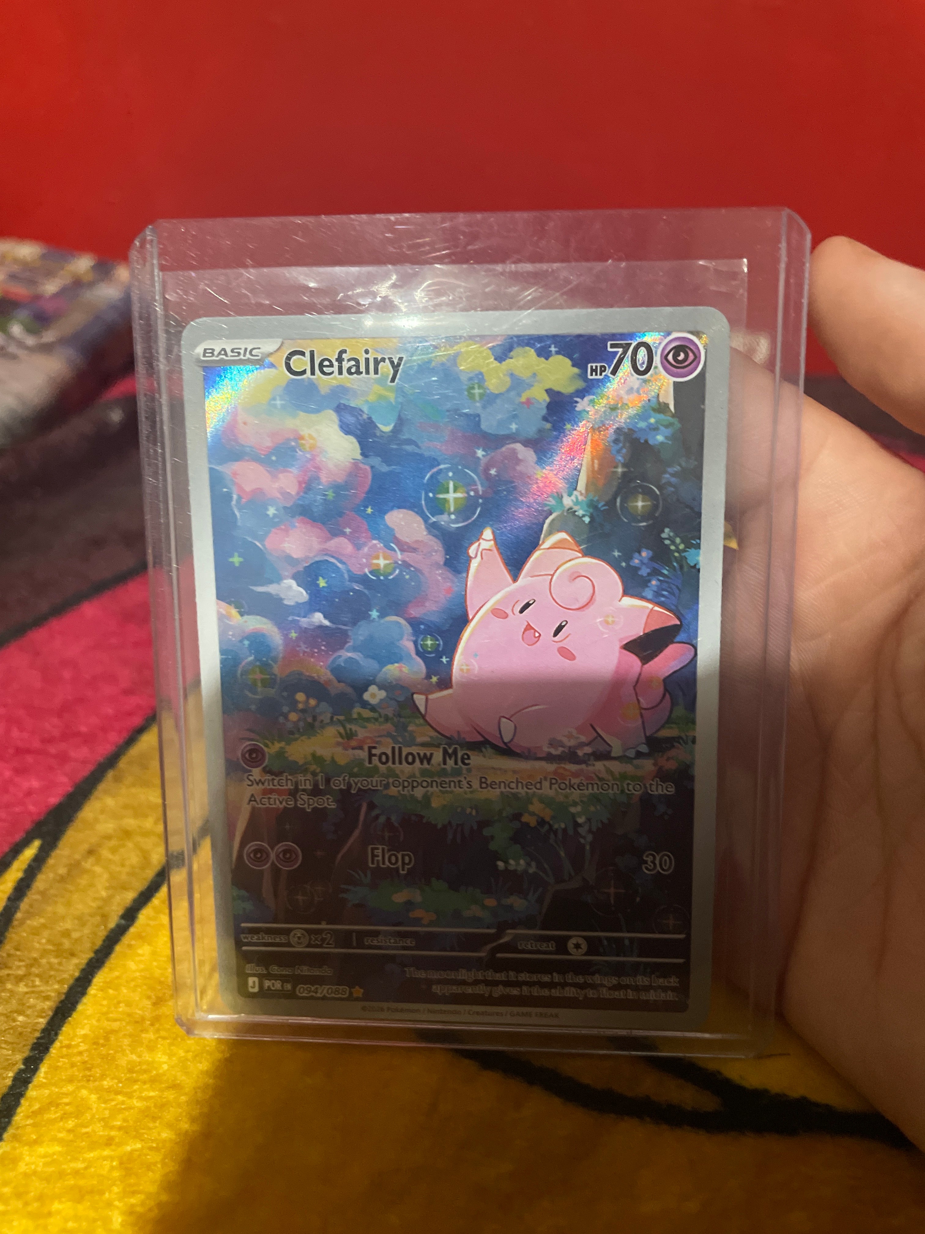 Single Pokémon card clefairy