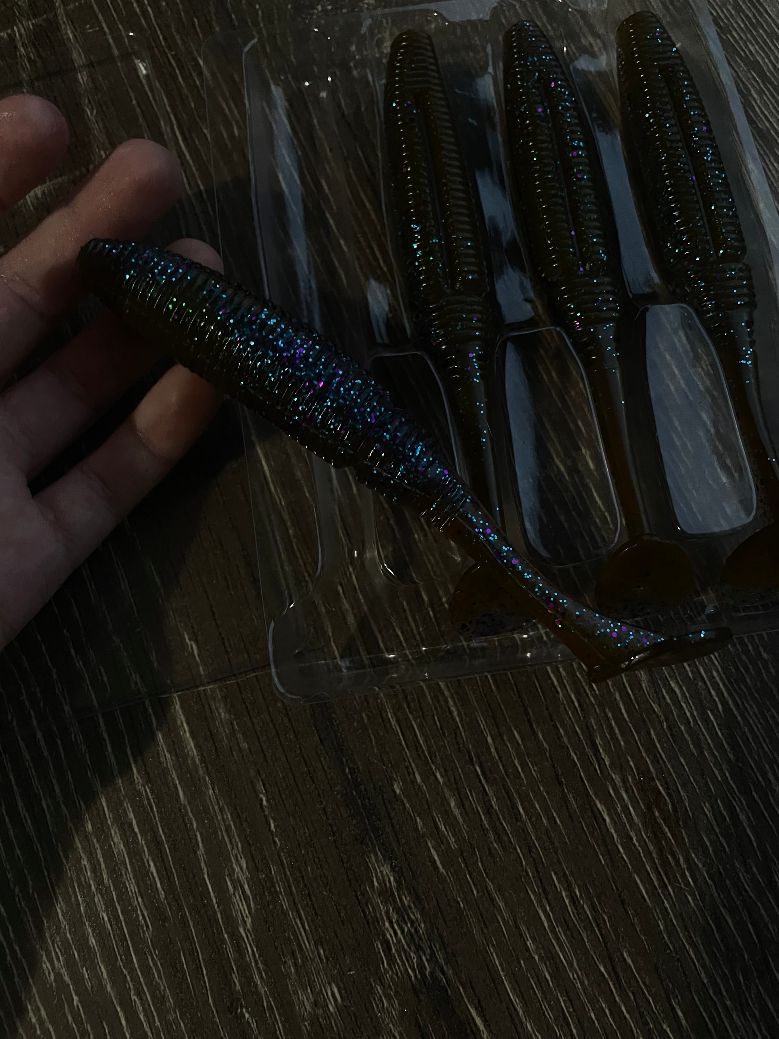 110mm purple rain soft plastic