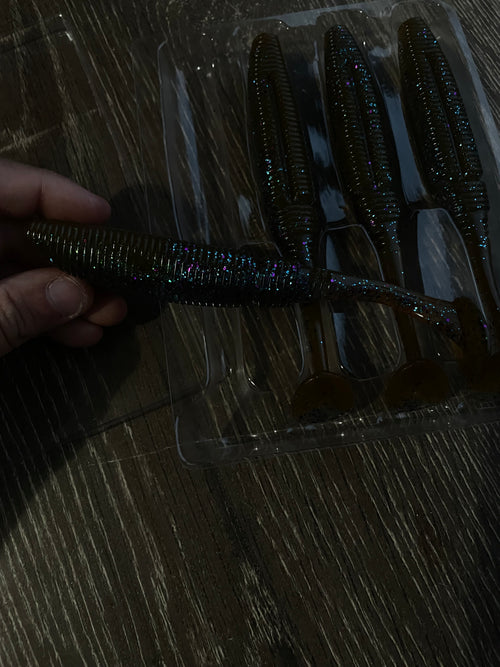 110mm purple rain soft plastic